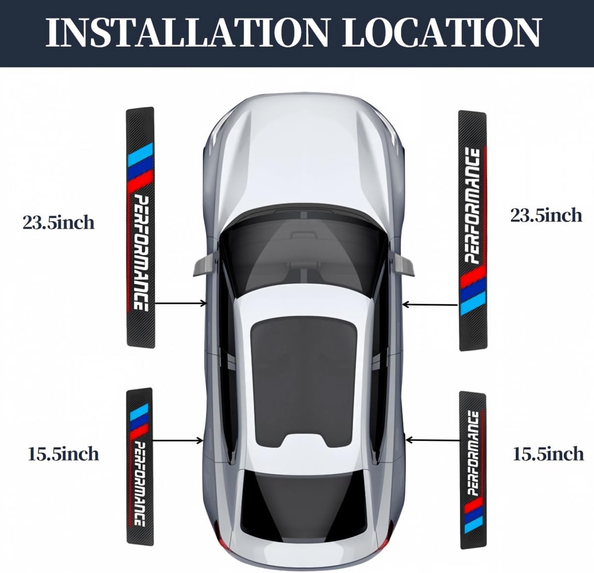 4PCS Car Door Edge Guards, Scratch Protector for All BMW