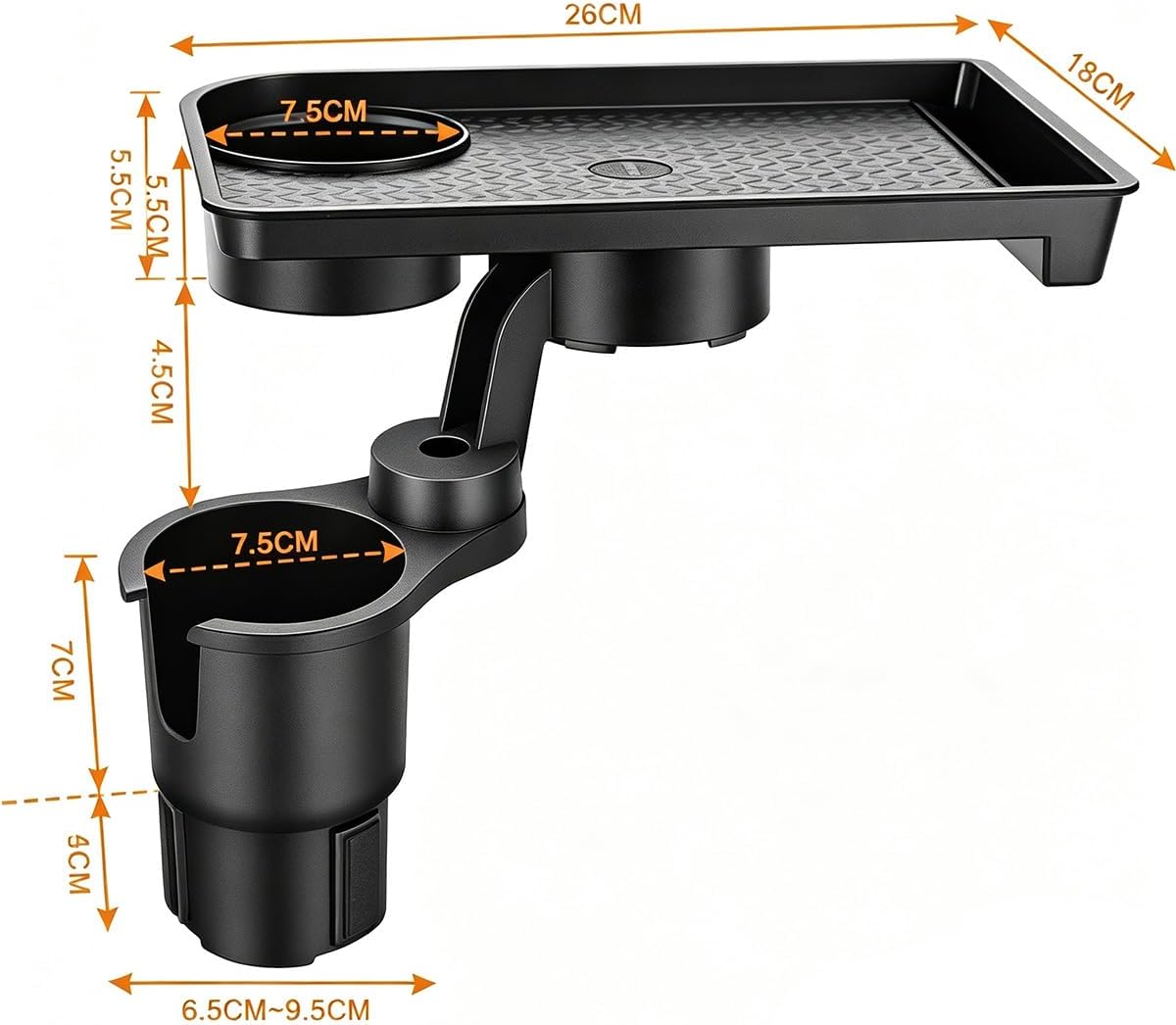 Car Cup Holder Expander Tray for Audi Q5 / SQ5 SUV 2025-2026+