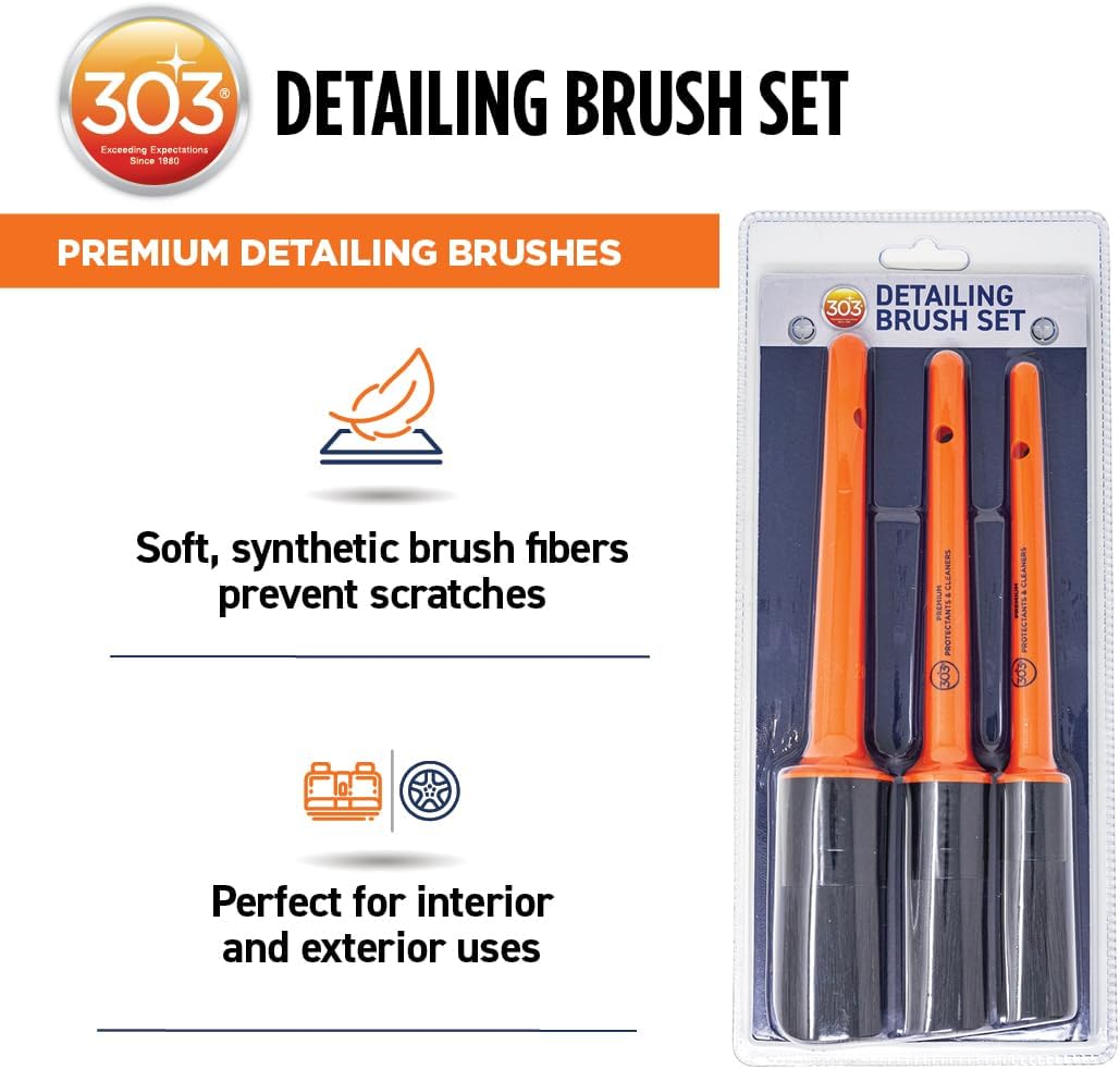 303 Detailing Brush Set, 3-Pack