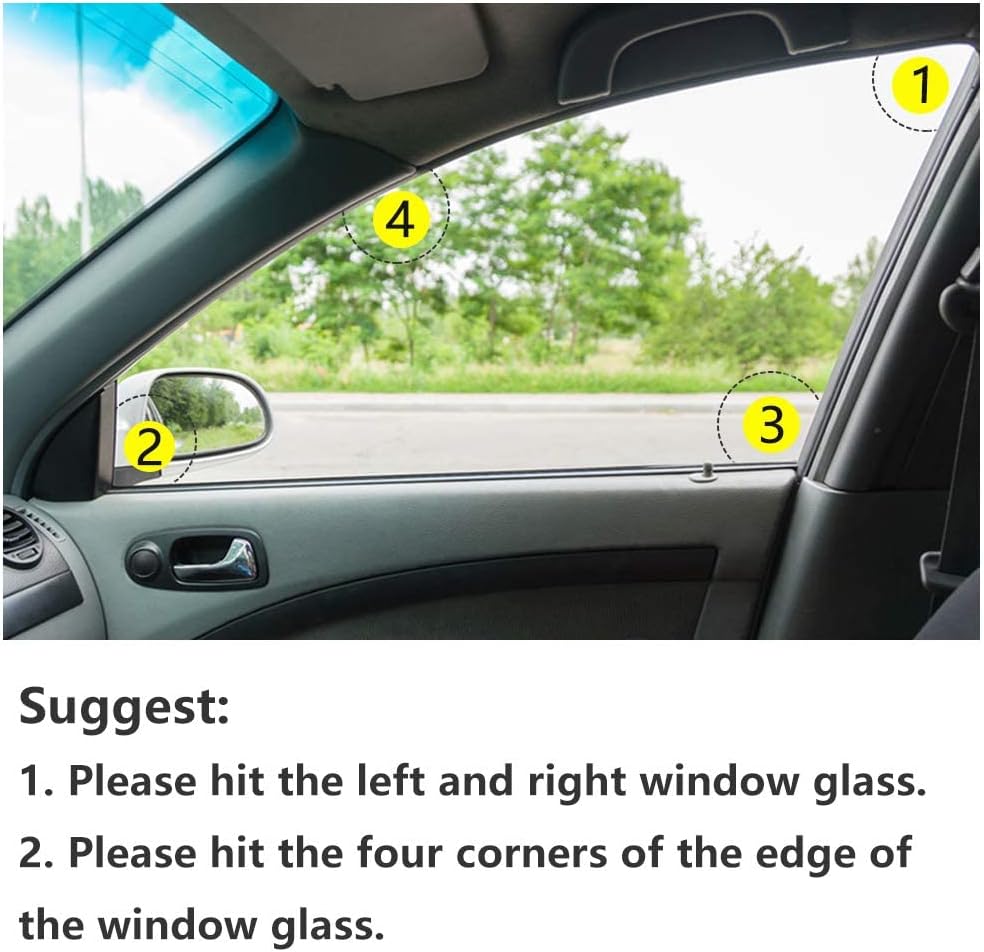 MOTORBUDDY 4-Pack Car Safety Hammer, Auto Emergency Escape Hammer with Window Breaker and Seat Belt Cutter, Striking Red Emergency Escape Tool for Car Accidents