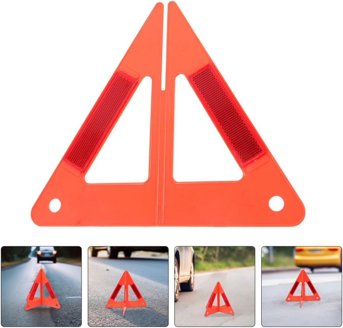 5pcs Car Triangle Warning Reflectors for Vehicle Roadside Emergencies