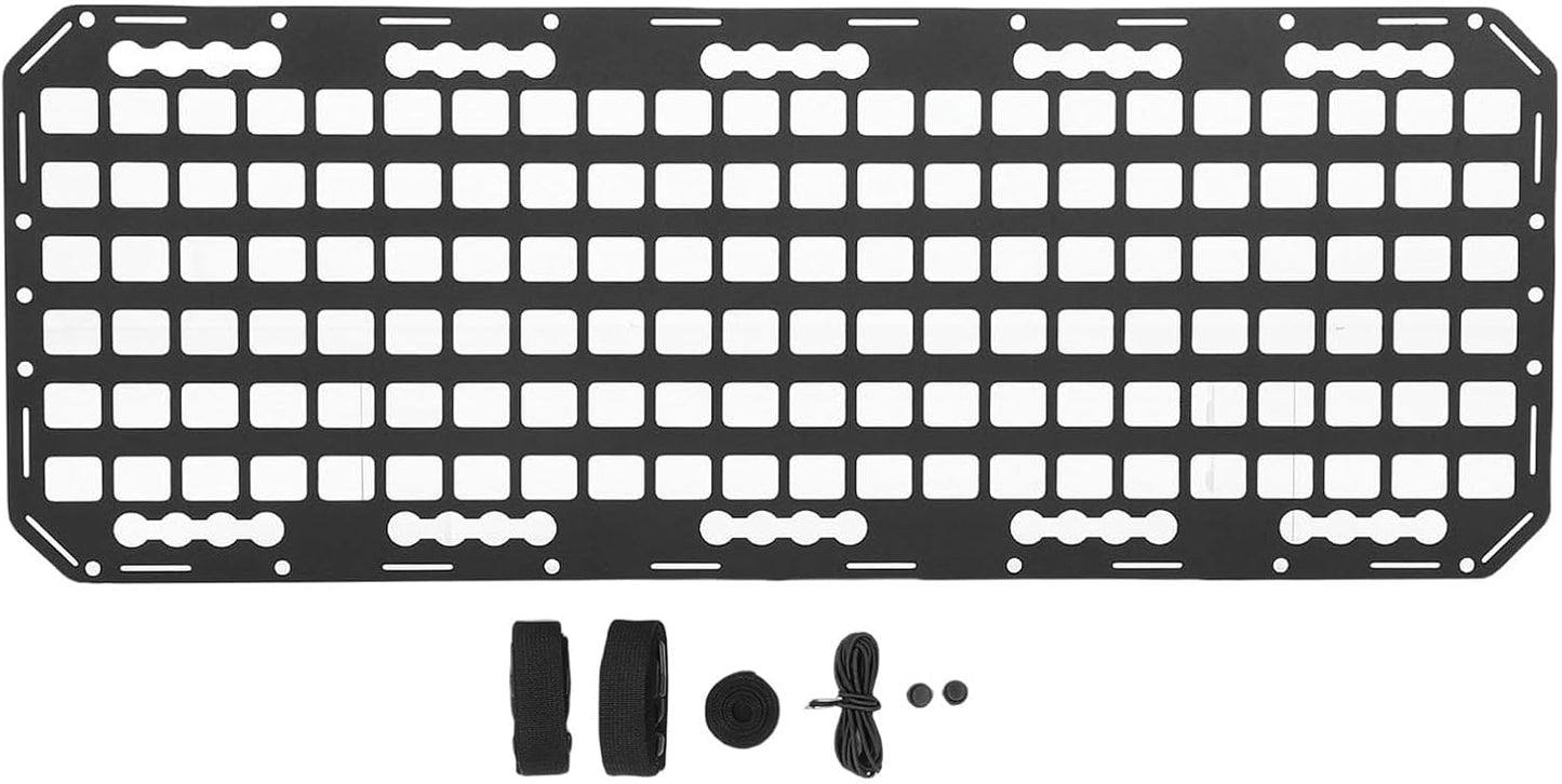 Zerodis Truck Bed Molle Panel Cargo Racks Organizer with Touch Fastener Straps Efficient Storage Solution for SUVs and Trucks Truck Bed Molle Panel Aluminum Modular Other Vehicles