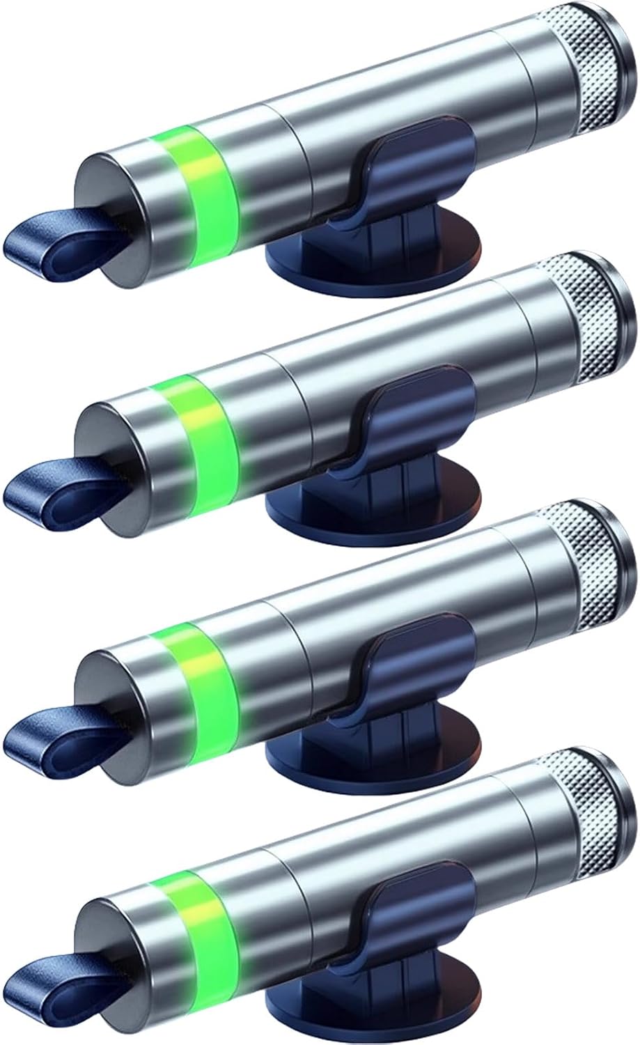 4Pcs Car Escape Tool and Seatbelt Cutter, With Glow-In-The-Dark Function