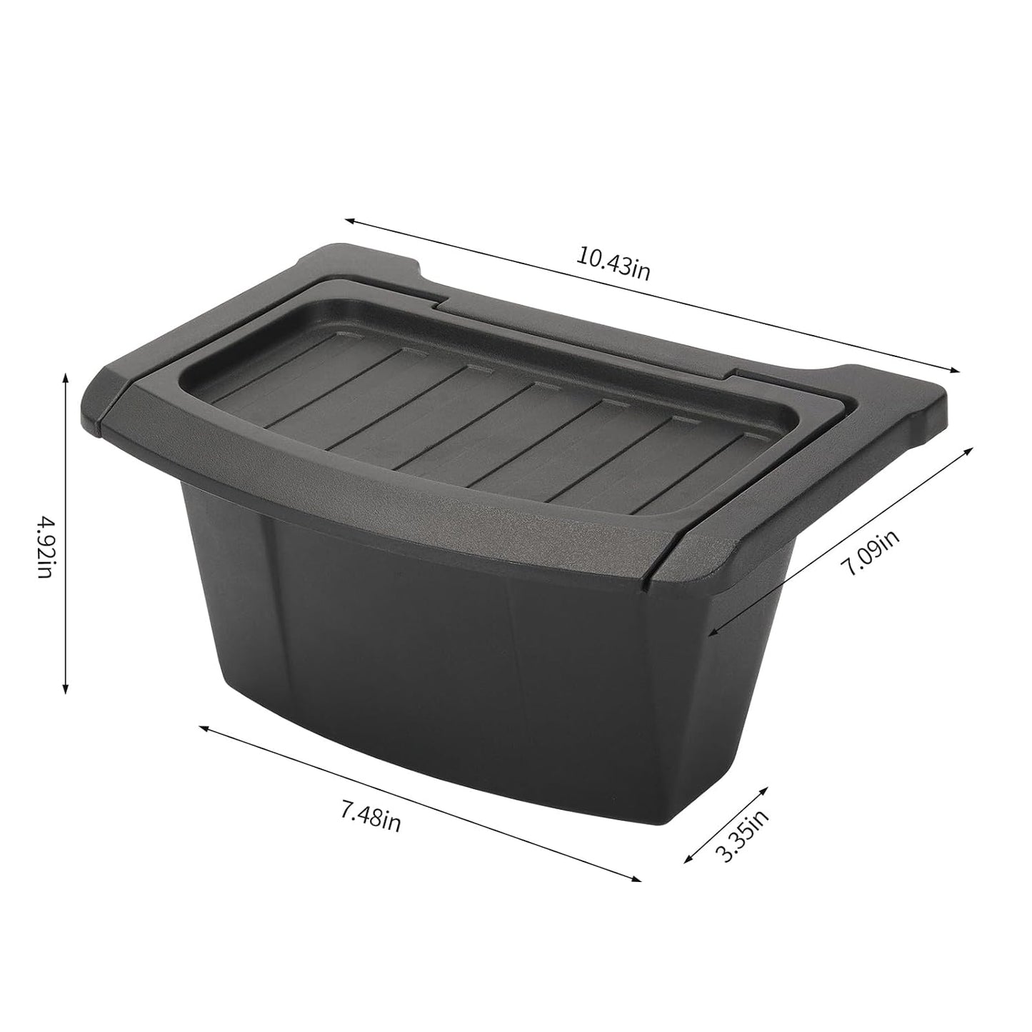 Jawjut Trash Can,Compatible with 2025 2026 Tesla Model Y Juniper,Garbage Can Bin Accessories,Rear Center Console Storage Box Organizer,Black