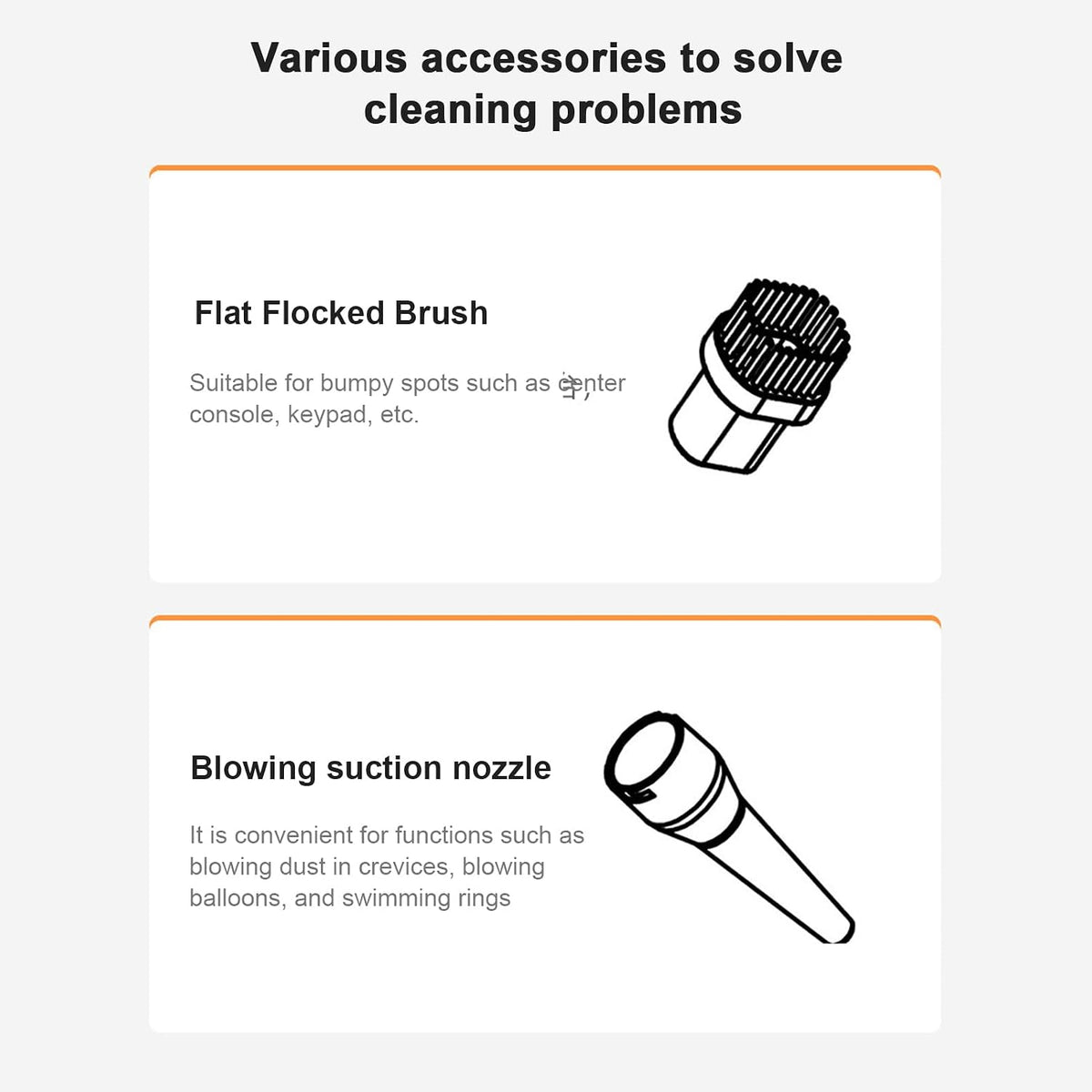 Car Vacuum Cleaner Rechargeable High Power Low Noise