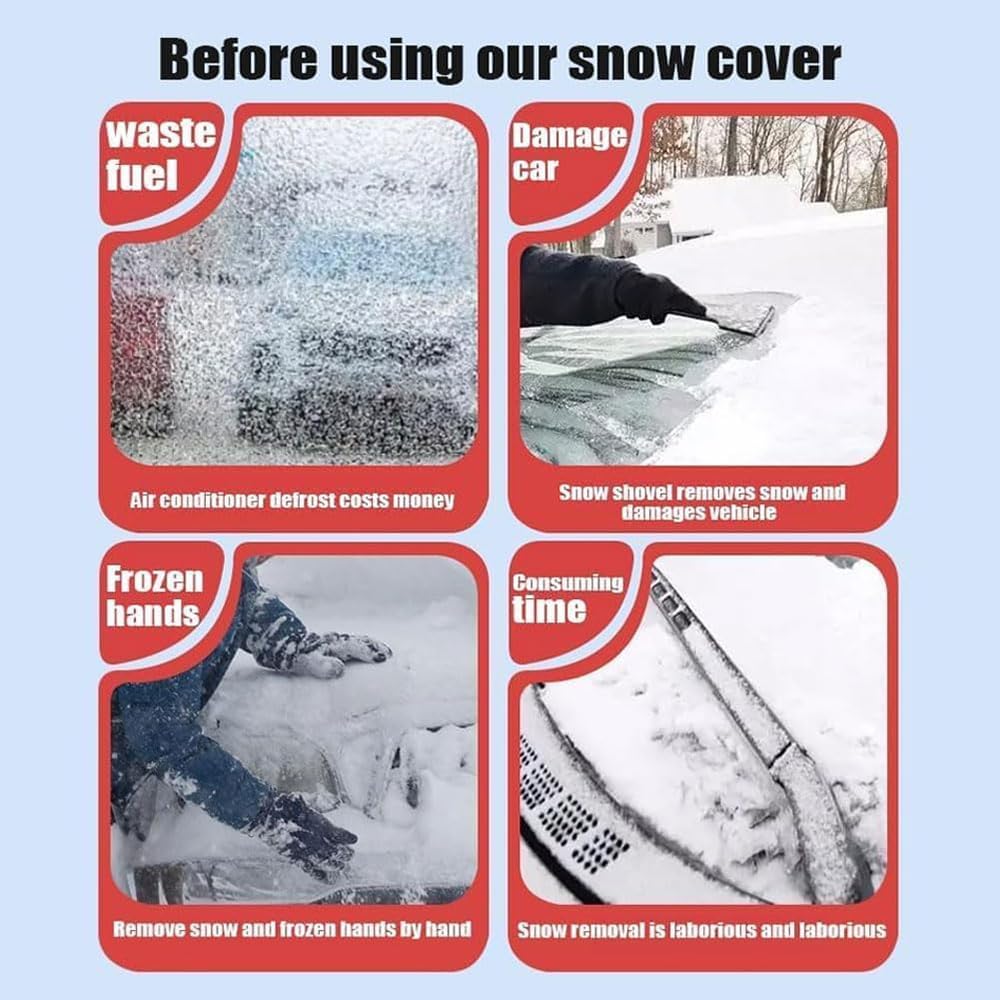 Car Windshield Cover for Mini Cooper 3 Door 2014-2018 2019 2020 2021 2022 2023 2024 Foldable Car Windscreen Cover All Weather Front Window Cover Snow Ice Frost UV Protection