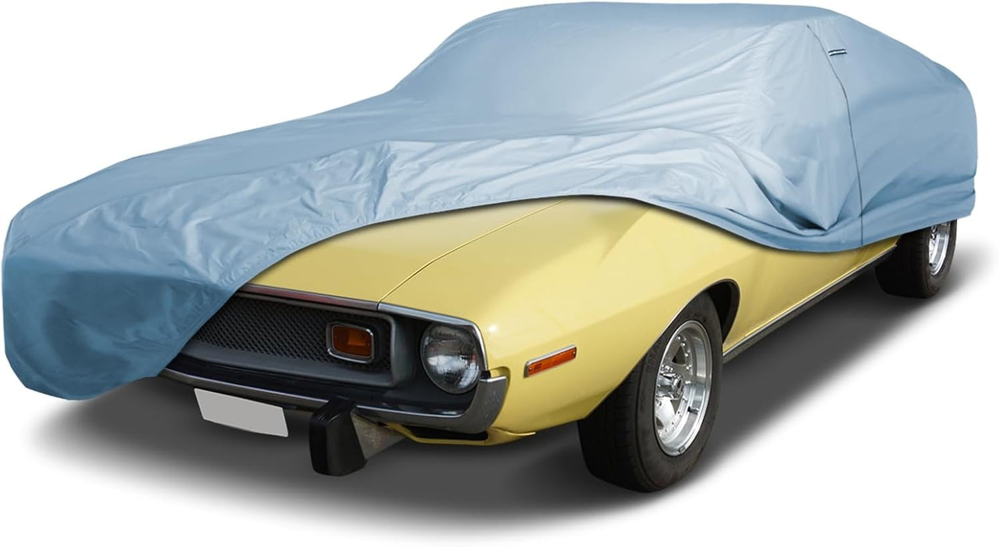 iCarCover Premium Car Cover for 1968-1974 AMC Javelin Heavy Duty Waterproof All-Weather Automobiles Custom Fit Indoor Outdoor UV Snow Protection Covers with Straps and Bag