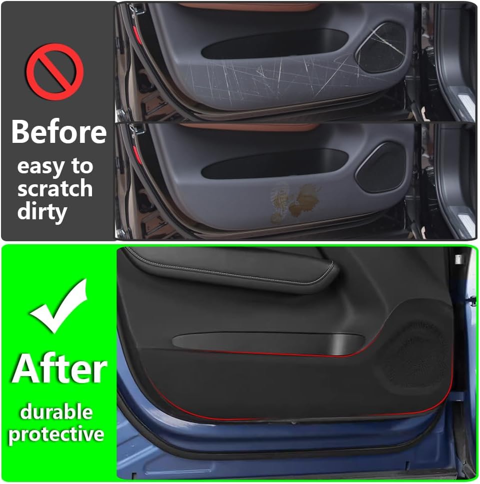 Car Protector Door Anti Kick Pad for Volvo XC60 Accessories 2018 2019 2020 2021 2022 2023 2024 2025 2026 Collision Stickers Inner Decorative