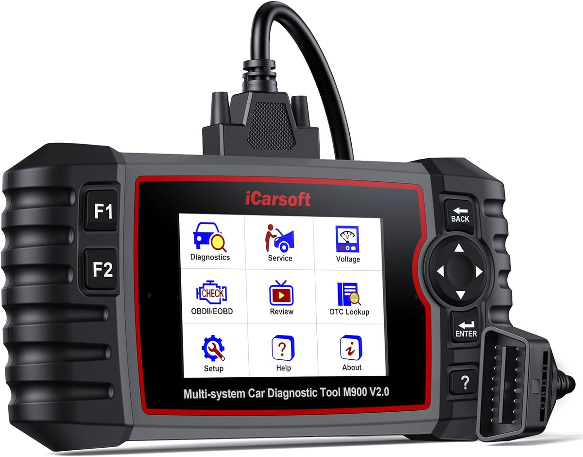 iCarsoft MB V2.0 Full System Diagnostic Scan Tool for Most Mercedes Benz from 1996-Present OBD2 Scanner 9 Reset AutoVIN Free Update Car Code Reader with Battery Test CAN FD 15 Languages Plug-and-Play