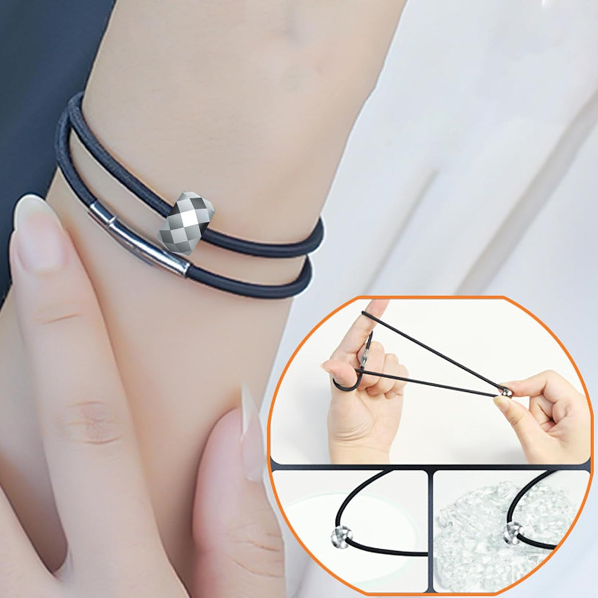 Shkalacar Bracelet Car Window Breaker, Wrist Strap with Tungsten Carbide Bead Car Emergency Self Rescue Tool, Car Glass Breaker Wrist Strap with Tungsten Carbide Bead, Vehicle Rapid Escape Wristbands