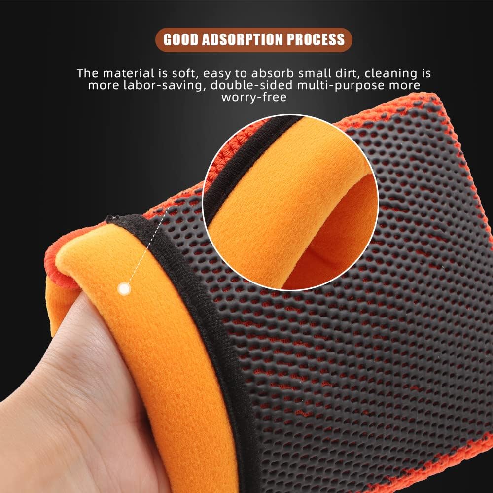 SPTA Clay Mitt, Pro Medium Grade Clay Bar Infused Mitt, Car Detailing Glove Quickly Removes Debris from Your Paint, Glass, Wheels, & More -CB306