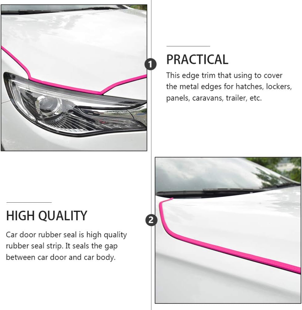 Garneck 10M/32ft Car Door Edge Guards Rubber U Shape Edge Trim Seal Strips Protector Car Door Edge Protection for Car Auto Vehicle