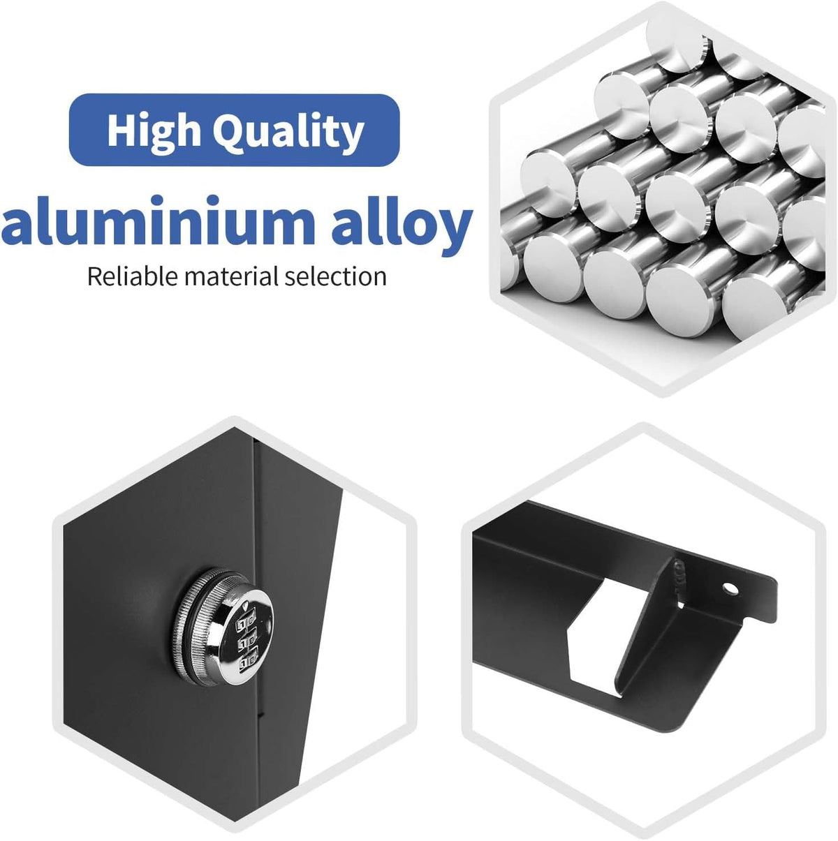 for Jeep JLU Right Side Trunk Safe Box with Security Lock for Jeep Wrangler JLU 2018-2023 4DR without Trunk Speaker Black Metal Storage Accessories