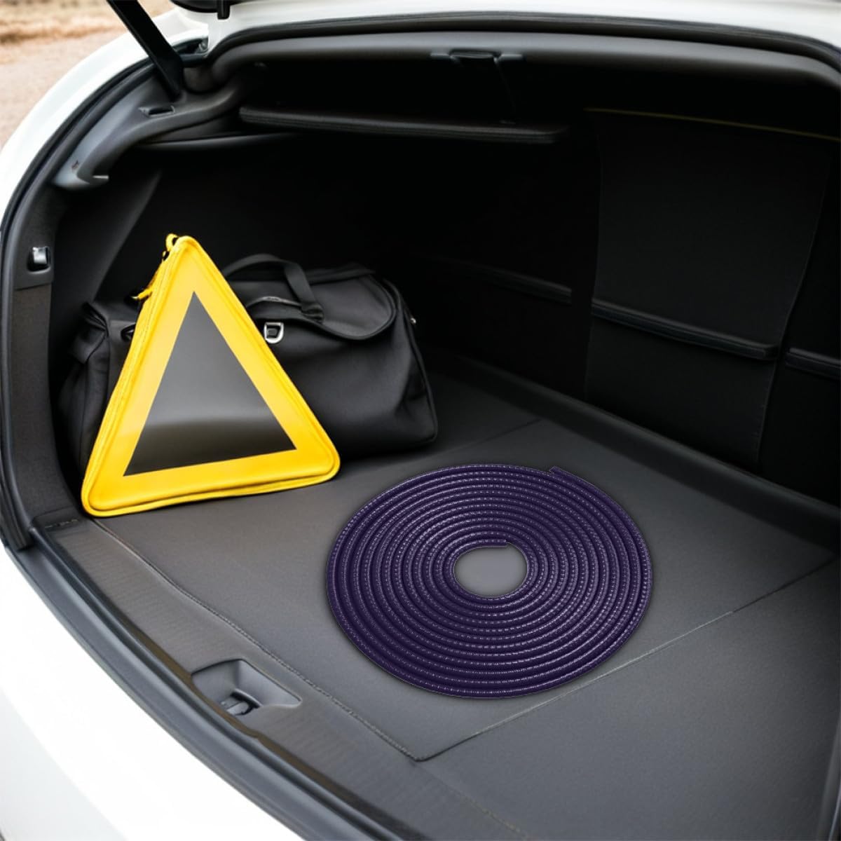 SEWACC Purple Car Door Edge Protector Rubber Door Edge Guard Trim Strip for Scratch Prevention Door Sills Hatches and Panels Car Door Protector Guards for Easy Install