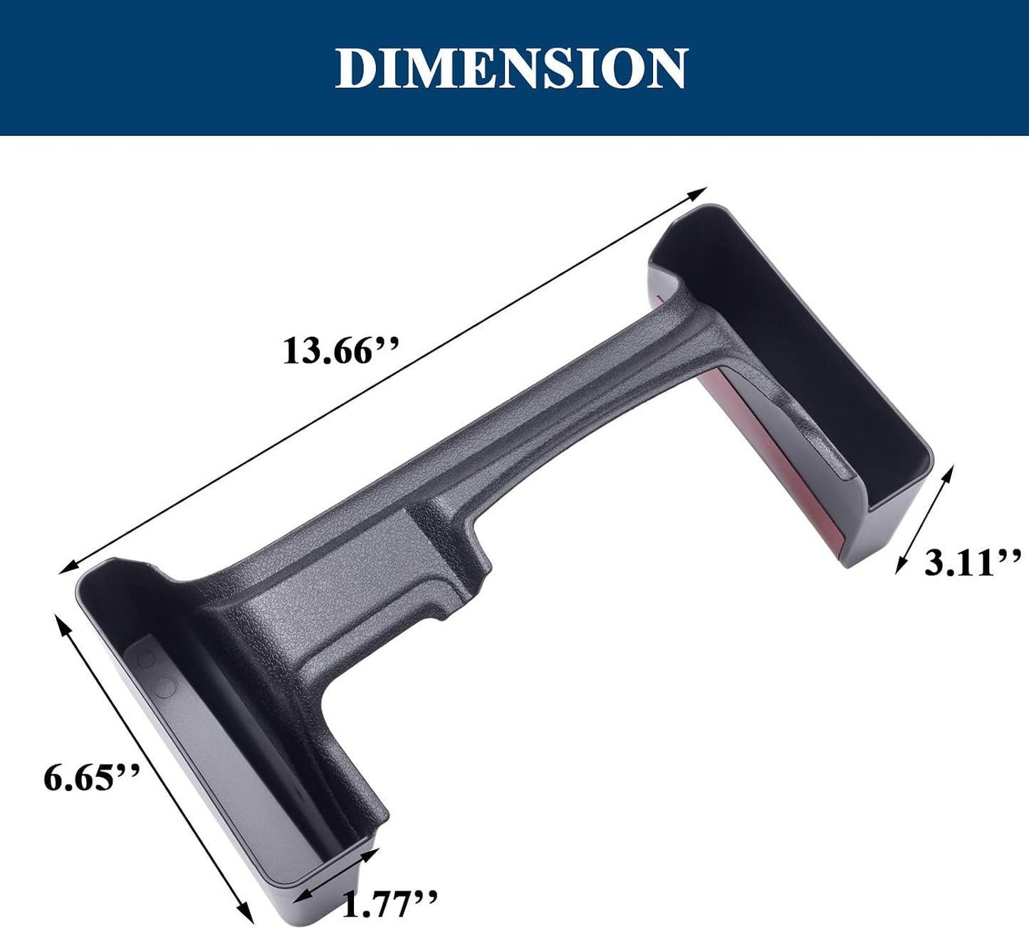 Center Console Gear Shift Organizer Tray Compatible with Jeep Wrangler JL/JLU 2018-2023 2024 2025 2026 and Jeep Gladiator JT Truck 2020-2023 2024 2025 2026 Storage Box Accessories (Not for JK/JKU)