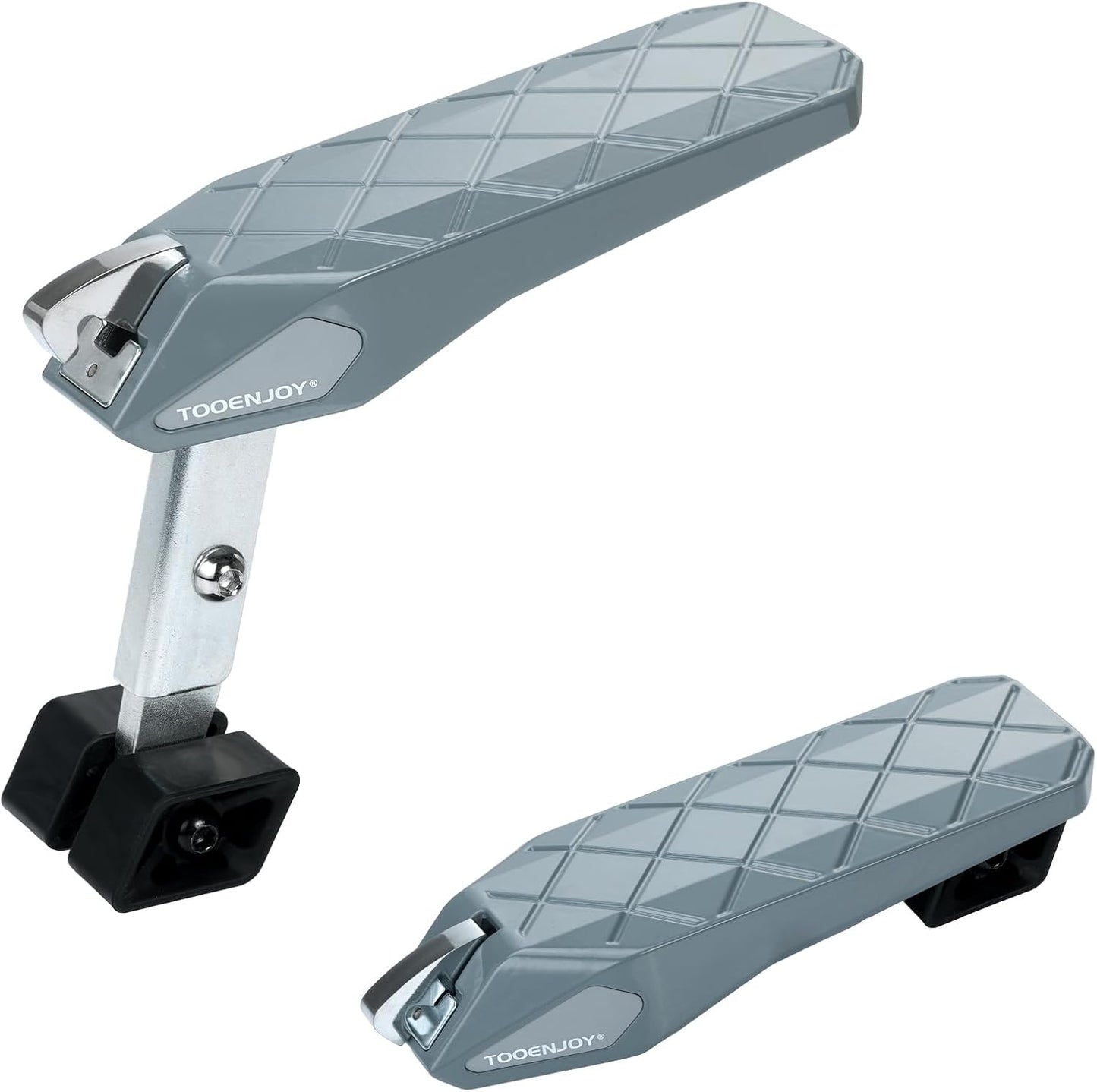 Tooenjoy Folding Car Door Step Vehicle Pedal Ladder for Roof Access, Universal Fit, Aluminum, Weight Capacity 400 LBS