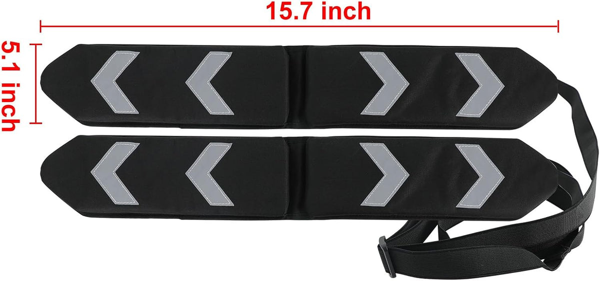 Winunite Removable Soft Magnetic Car Door Dent Protector Black(Pack of 2)