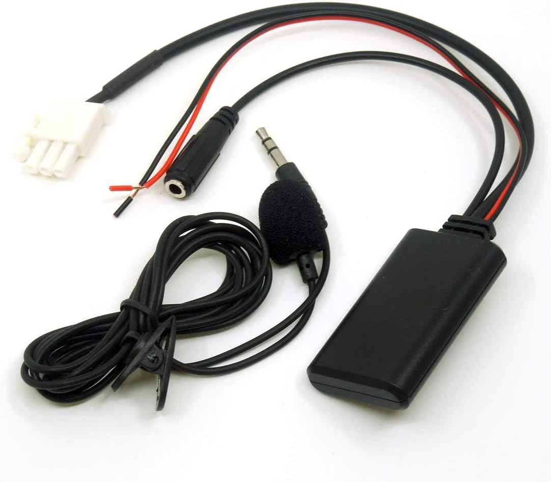 3 Pin AUX Cable Adaptor Bluetooth Microphone Compatible with Honda Goldwing GL1800 Audio Nav