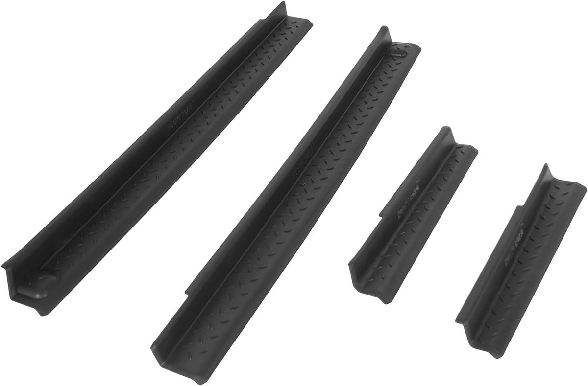 u-Box JKU Door Entry Guard Sill Protector Scuff Plate Black Compatible with 2007-2018 Jeep Wrangler JK Unlimited 4-Door