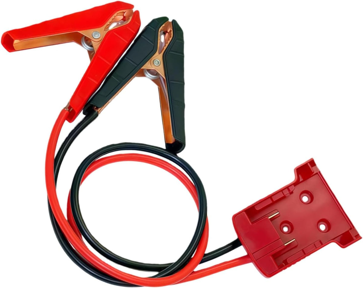 Jumper Cables Adapter for Milwauk*ee 18V Battery with Alligator Clips