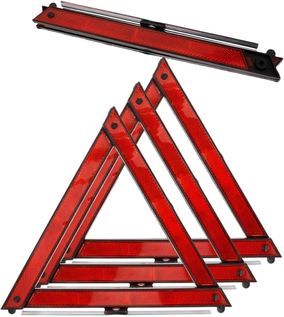 4pcs Roadside Auto Warning Triangle Reflector for Car Emergency