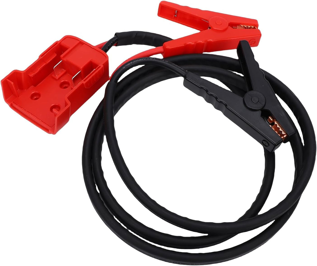 RiToEasysports Battery Jump Starter Cable, 8AWG Silicone Battery Booster Cable for M18 18V Batteries, 392°F Heat Resistance, Strong Clamps, Quick Start for Cars SUVs Light Trucks (5.9FT)