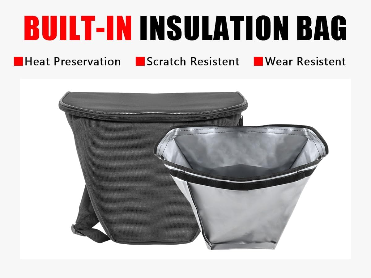 Front Trunk Luggage Bag Cooler Bag Bundles with Removable 5 Mesh Pockets Frunk Lid Organizer Bag For Can-Am Spyder F3 F3-S F3-T F3-L 2015+ Models Accessories