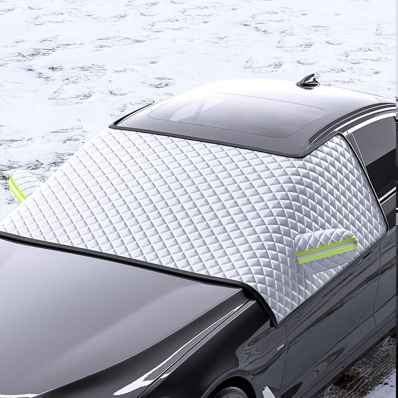 Car Windshield Cover for Ice and Snow for Chevrolet Equinox 2010–2025, with Side Window & Mirror Covers, Durable Design, Helps Reduce Frost Buildup, Easy to Install,B L