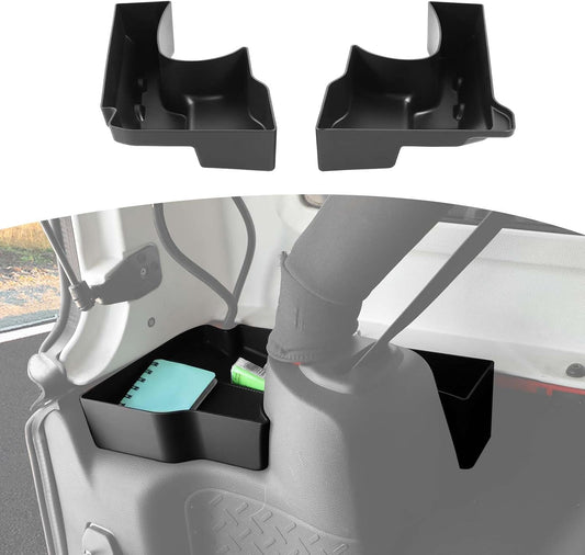 RT-TCZ for Wrangler JK Rear Trunk Storage Box, Trunk Side Tray Organizer for Jeep Wrangler JK JKU 4 Door 2011-2017 Black Interior Storage Accessories 2pcs