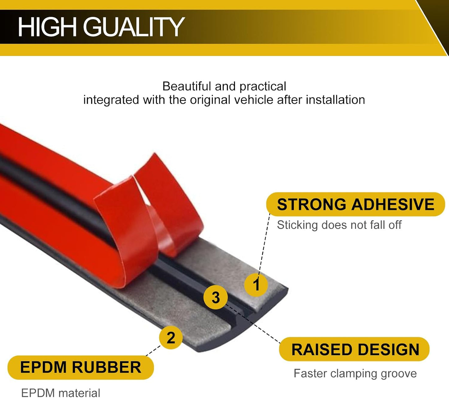 19.68 Windshield Rubber Seal Car Weather Stripping Trim T Shape Sealing Strip for Car Front Rear Windshield, Molding，Tailgate Adhesive Rubber Seal Strip(19mm)