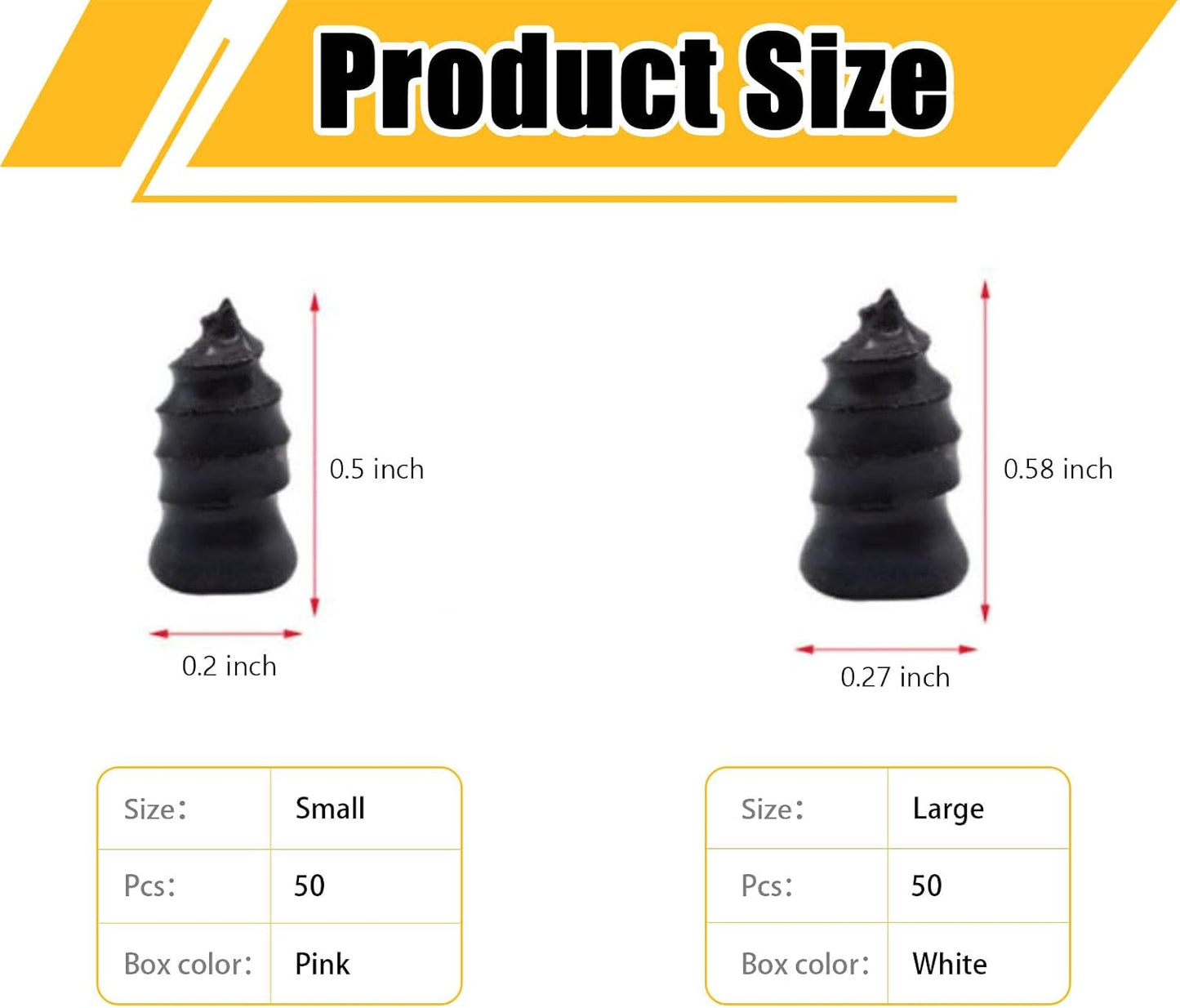 100 PCS Tire Repair Kit, Tire Repair Screws with 2 Sizes, Vacuum Tire Repair Rubber Nail, Screwdriver&Storage Box, Fast Self-Service Tool for Car, Truck, Motorcycle, Tire Puncture Repair (100Pcs)