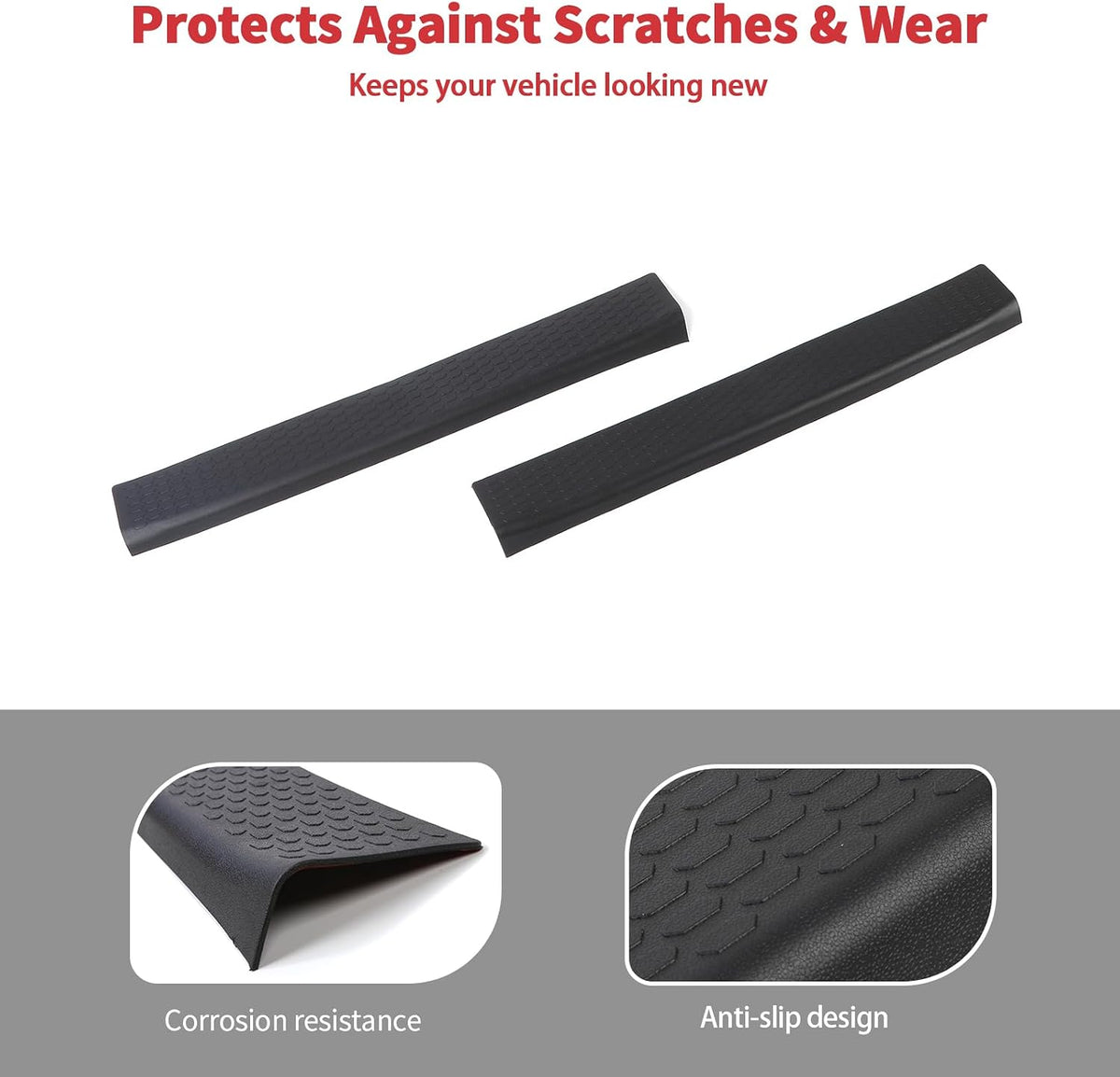 Linskip Door Sill Protector with Anti-Slip for 2 Door Ford Bronco 2021-2026
