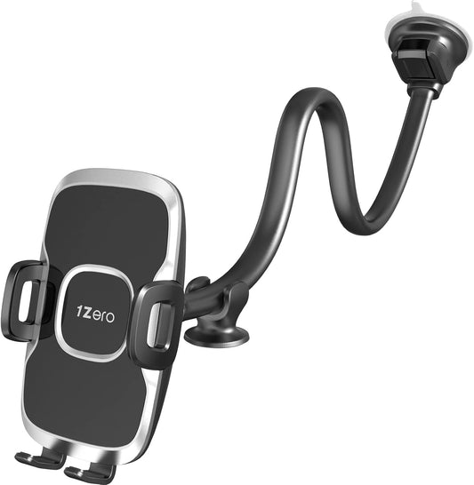 1Zero Solid Car Truck Phone Mount Holder with 14-Inch Gooseneck Long Arm