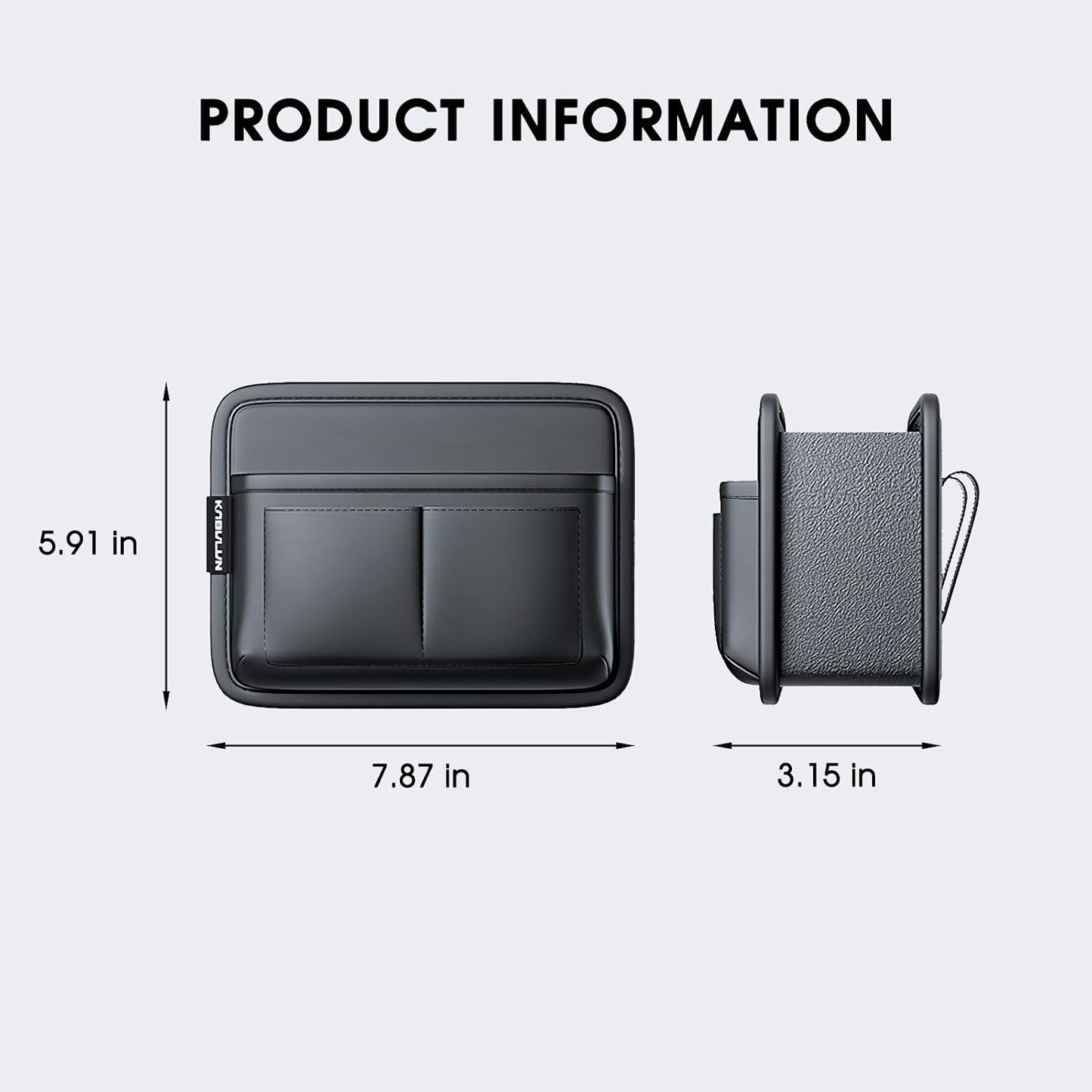 LEIWOOR Car Door Organizer & Cup Holder, Multifunctional Car Storage Box, Trash Can, Large Capacity Storage Bag, Foldable Side Storage Pouch, Interior Accessory for Sedan SUV Truck (Multi-Pocket Pro)