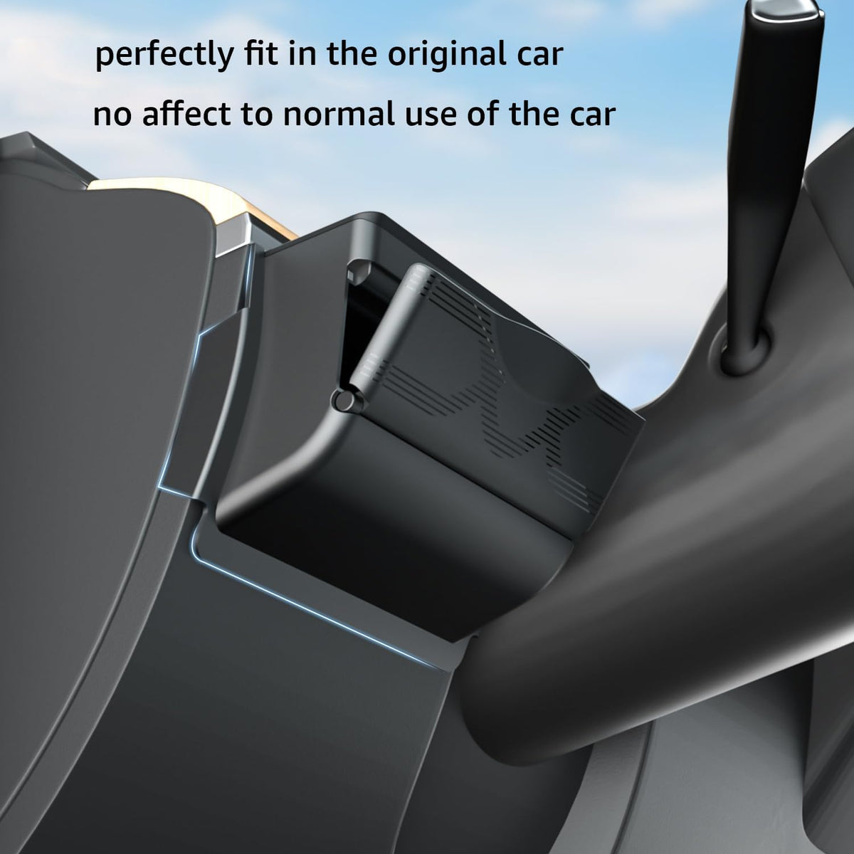 Topfit Dashboard Organizer for Tesla Model Y Model 3 Multifunctional Storage Box Sunglasses Phone Holder Glove Box Organized Accessories for Tesla Model Y/3 2017-2024.