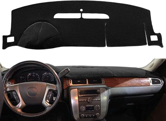 Yiz Dash Cover Mat for 2007-2014 Chevy Tahoe,GMC Yukon/Yukon XL (Black) Y24