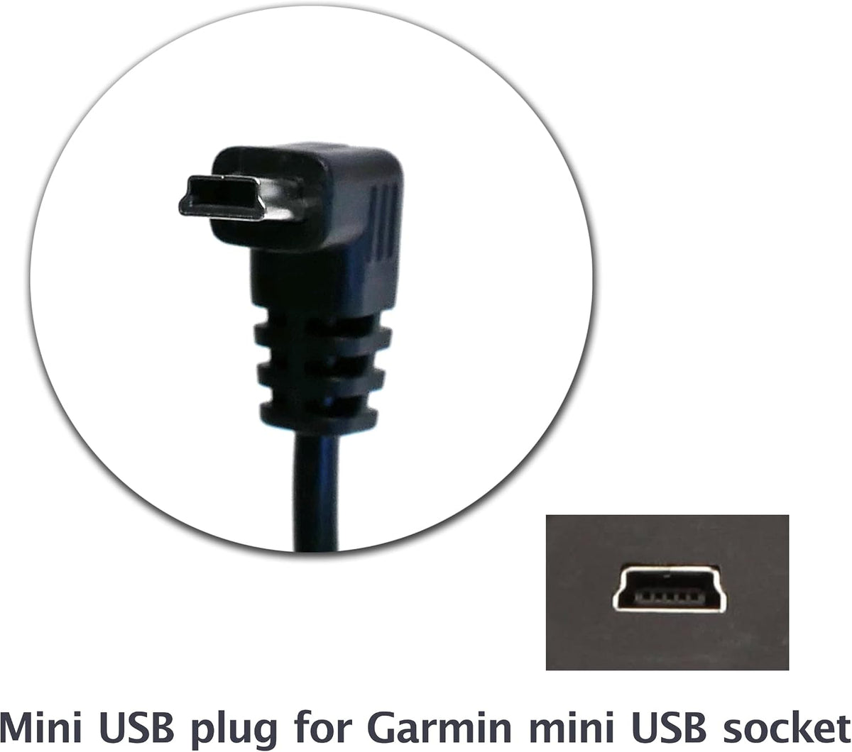 EDOTech 6 Ft Mini USB Car Charger Power Cord