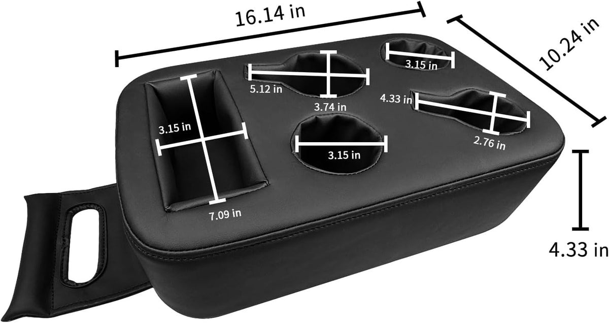Xaido Car Back Seat Cup Holder, PU Leather Couch Sofa Bed Cup Holder