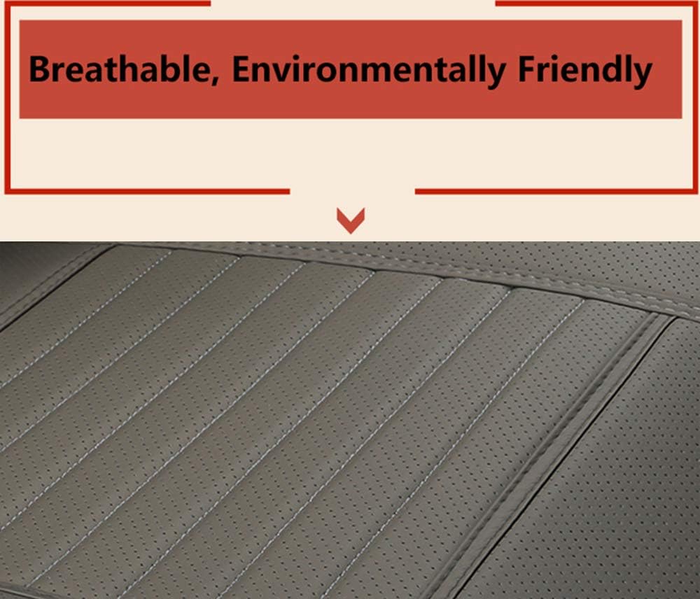 Car Seat Protector PU Leather Front Car Seat Cover,Single Seat Cover Without Backrest 1pcs (Gray)