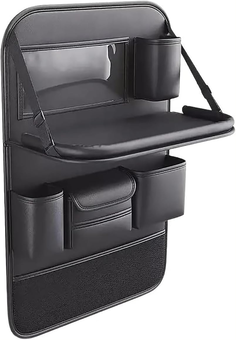 Car Backseat Organizer Foldable Tray with Tablet Holder