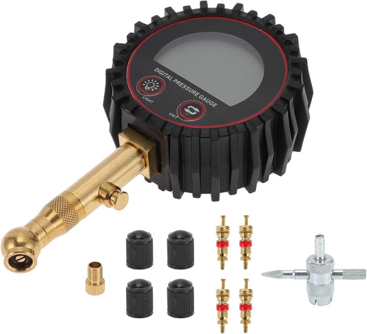 1 Set Tire Pressure Gauge 200PSI 7cm/2.76Inch Digital Pressure Gauge without Battery Tyre Air PSI Meter for Motorcycle SUV Truck