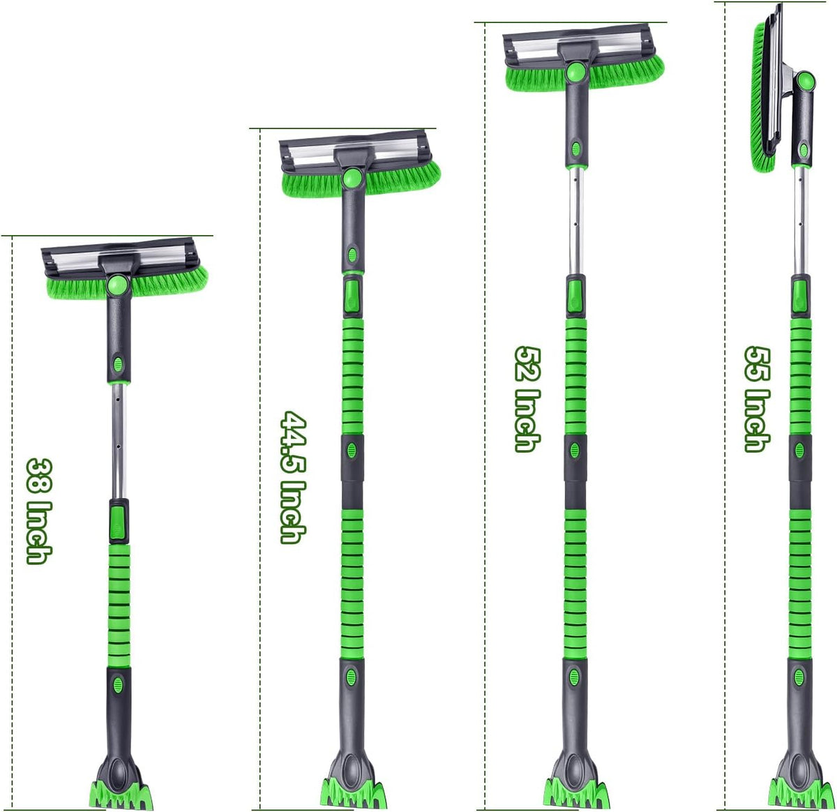 SEAAES 55 Inch Ice Scraper and Snow Brush with Squeegee for Truck SUV