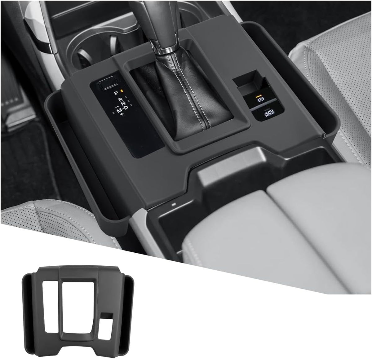 ECOZEN Center Console Organizer For 2022-2026 Mercedes C Class C 300/AMG C 43/C 63 - Armrest Box Storage Tray Compatible with 2022-2026 Mercedes C 300/ AMG C 43 C63 Accessories Armrest Organizer ABS
