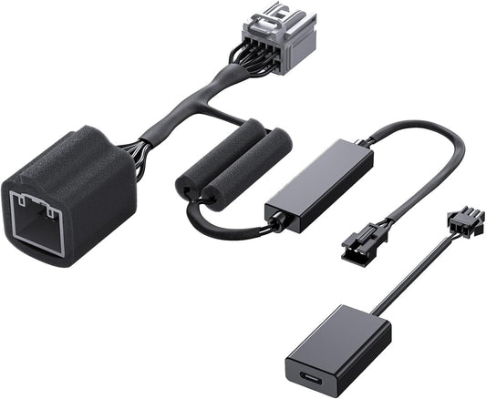 mangoal Dash Cam Power Adapter for Mazda with 10-Pin sunroof Plug (Model B) – Hidden Cable Kit for GPS Radar Mirror Camera, Plug & Play Fits All Mazda Models with sunroof