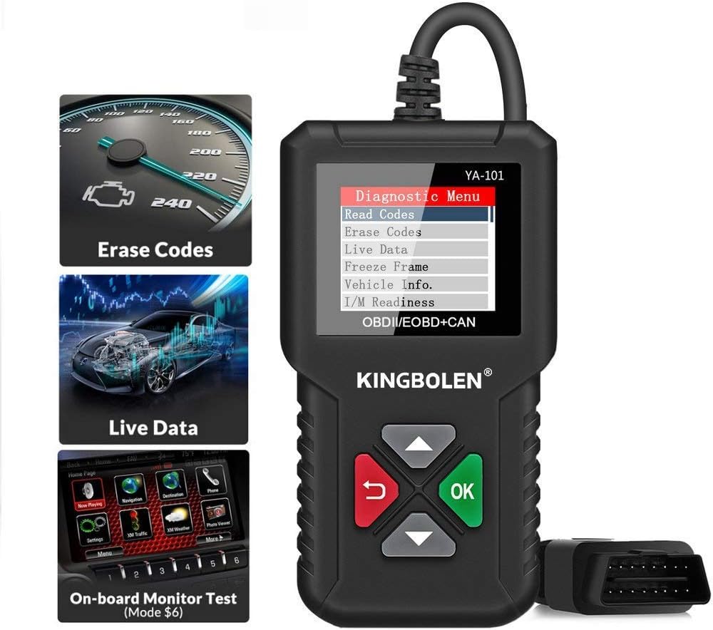 KINGBOLEN Full OBD2 Scanner Code Reader Engine Diagnostic Tool