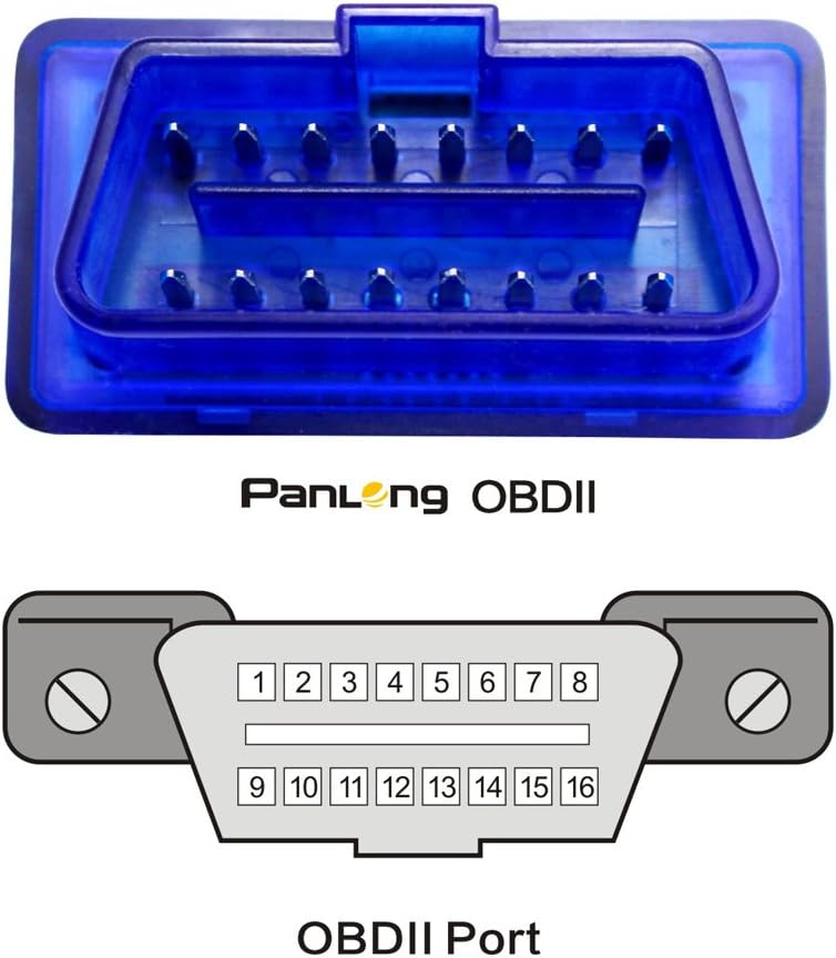 Panlong OBD2 Scanner Bluetooth OBDII Diagnostic Tool Car Code Reader Turn Off Check Engine Light Support Android
