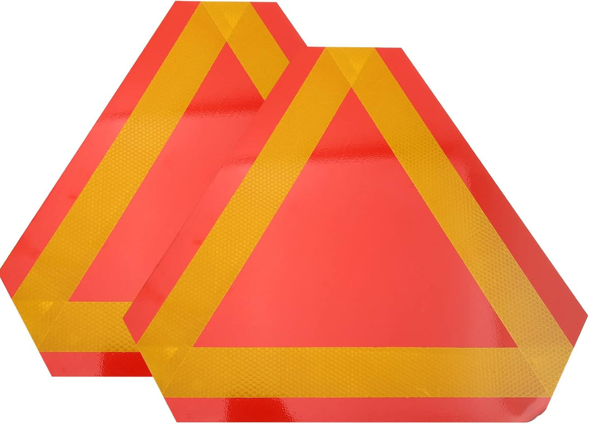 2pcs Triangle Reflector Slow Moving Vehicle Warning Sign