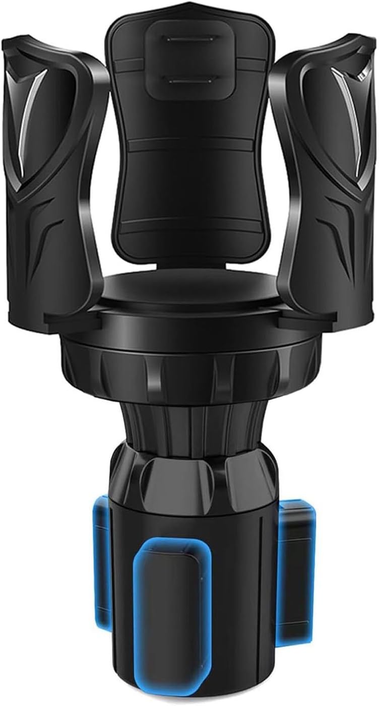 Car Cup Holder Expander, Adjustable 2-in-1 Vehicle Drink Holder Organizer with Non-Slip Base, Universal Fit for Cars, SUVs, Trucks