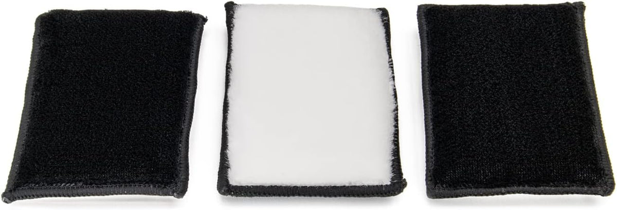 Autofiber Scrub Ninja Max, Interior Scrubbing Sponge - Pack of 3 (White/Black)