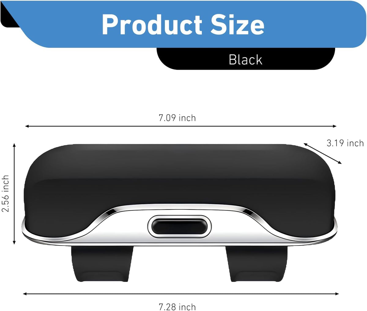 Glasses Holder for Car, Multifunctional Visor Sunglass Holder, Scratch-resistant Sunglasses Storage Case, Push-to-close Sun Visor Organizer, for Most Car, SUVs, Trucks (Black)